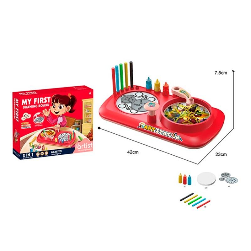 Kaleidoscope 2in1 Graffiti Drawing Board 49 Pcs