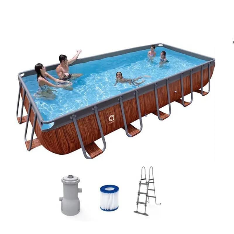 Jilong Avenli Rectangular Steel Frame Pool 2343 Gal