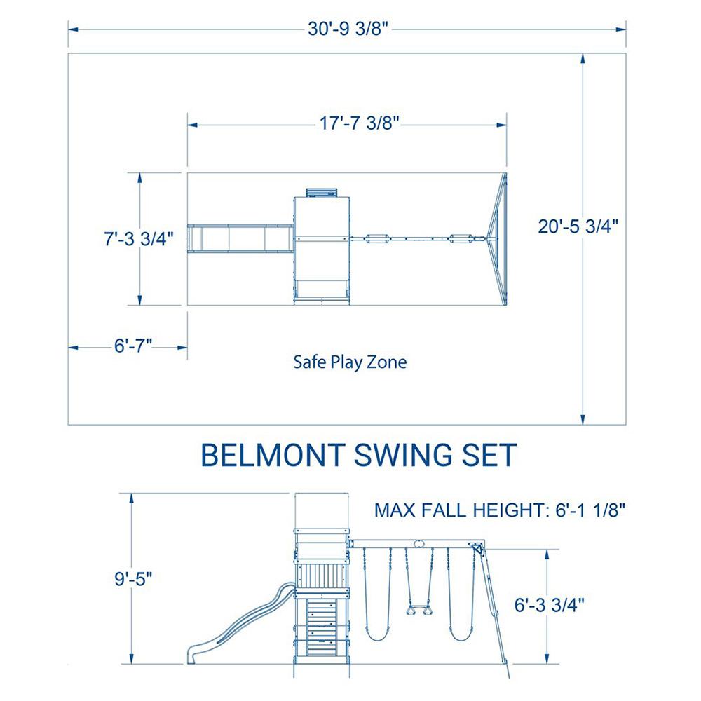 Backyard Discovery Belmont Wooden Swing Set
