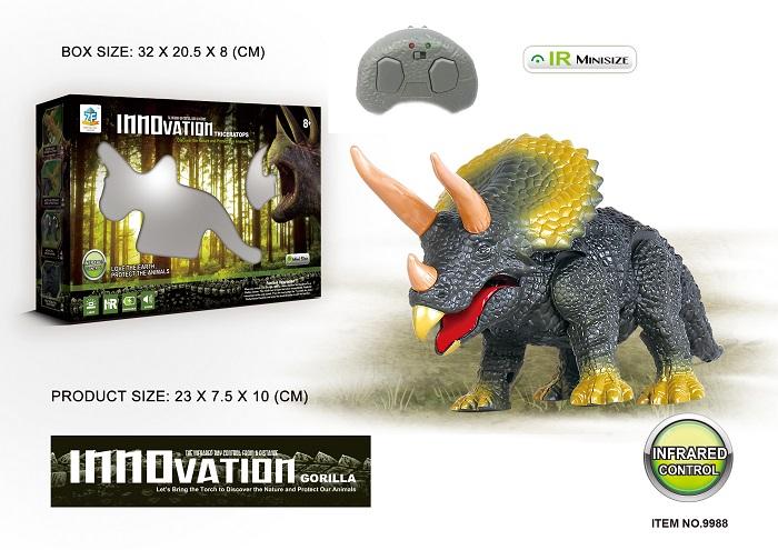 Remote Control Electronic Dinosaur Toy - Triceratops