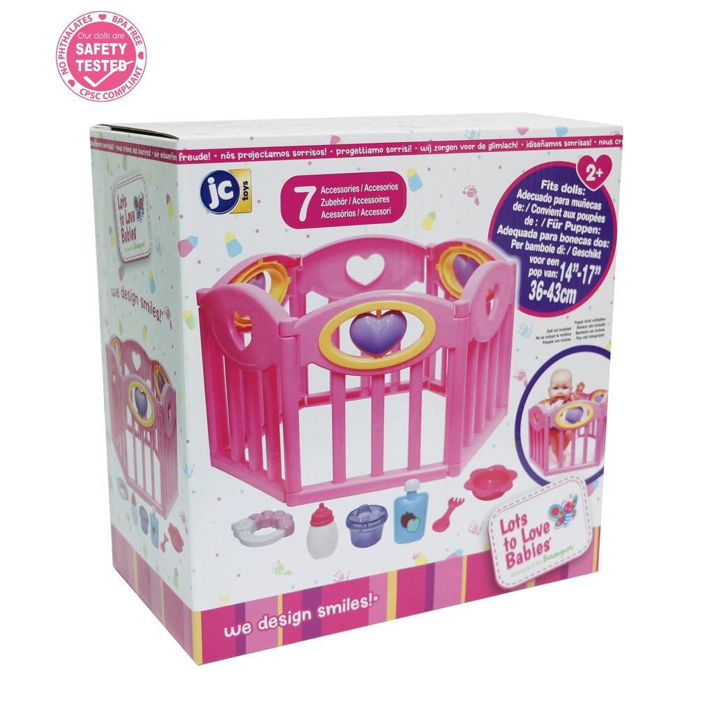 JC Toys Deluxe Baby Doll PlayPen And Accessories For Doll