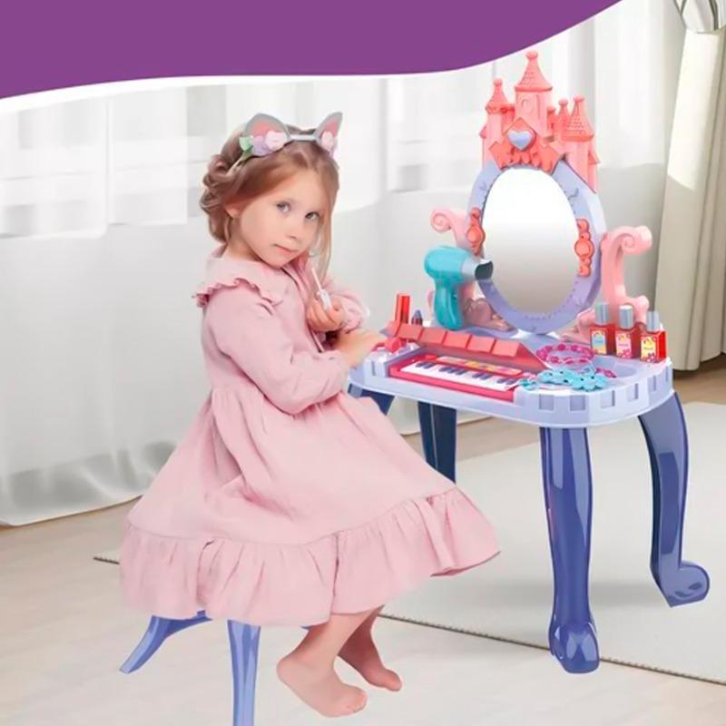 Piano Vanity Beautiful Girl Dressing Table - 29 pcs
