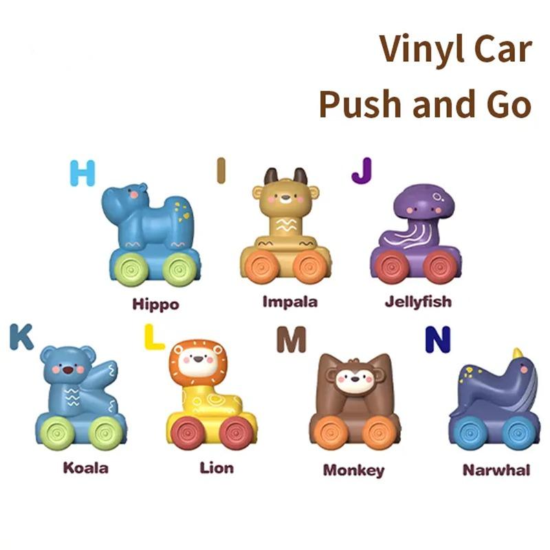 سيارات الحروف الأبجدية بحجم صغير من الفينيل