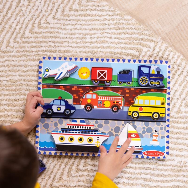 Chunky Wooden Puzzle – Vehicles