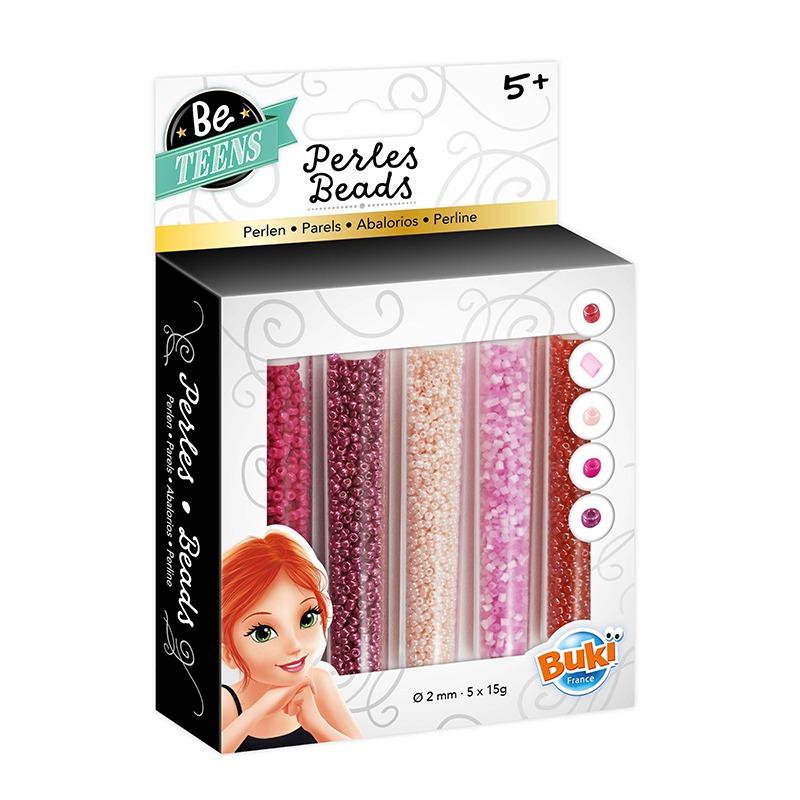 Buki Bead Tubes - Pink