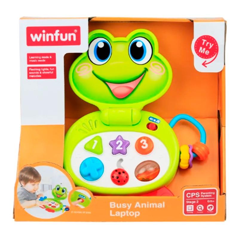 وين فن - كمبيوتر محمول تعليمي بتصميم الضفدع