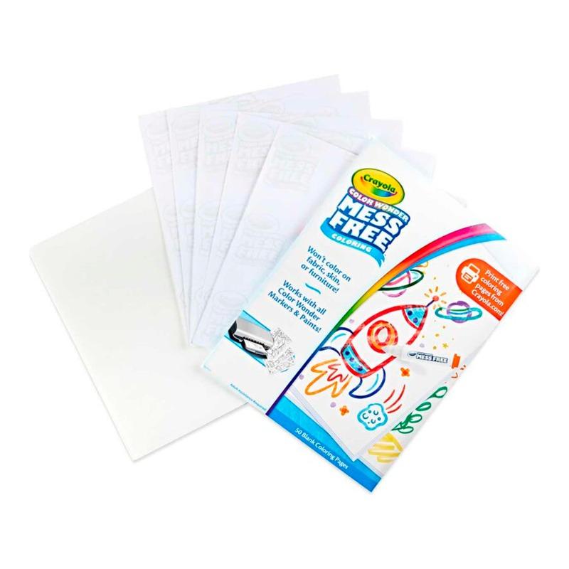 Crayola Color Wonder 50 Blank Coloring Pages