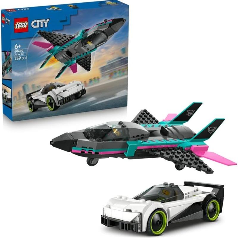 Lego Building Kit Jet Vs. Car 60489
