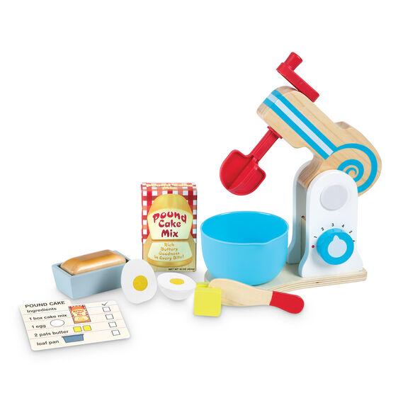 Melissa and Doug Wooden Make-a-Cake Mixer Set