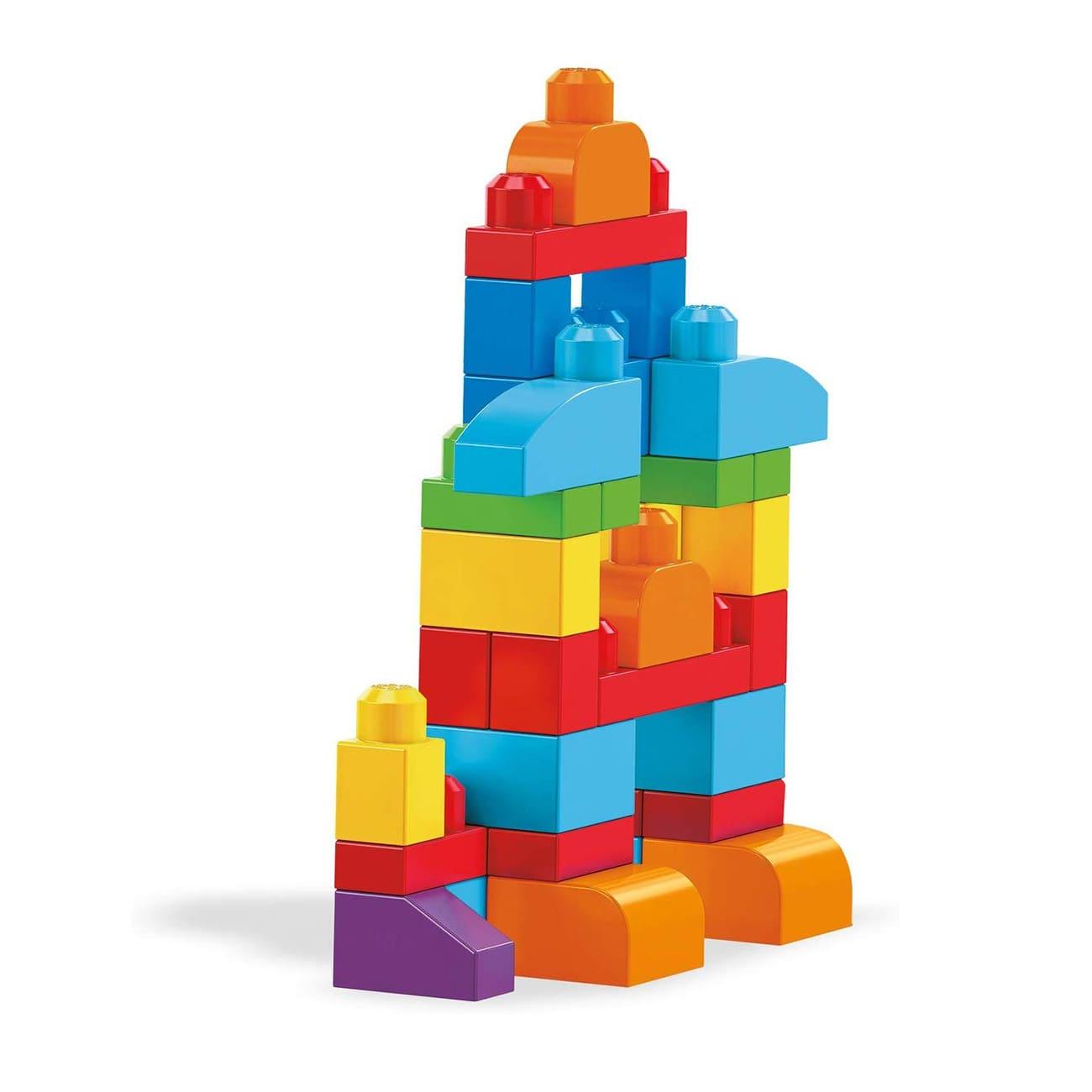 Mega Blocks Big Building Bag 60 Pieces - Blue