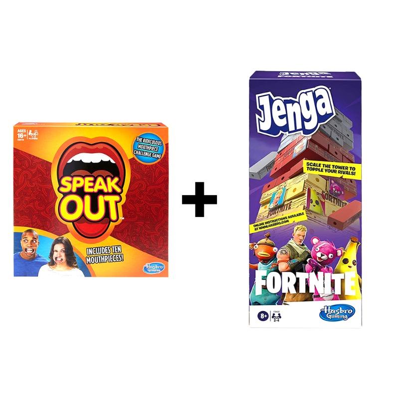 Buy 1 Get 1 Free Speak Out Game +Jenga Stacking Game Fortnite