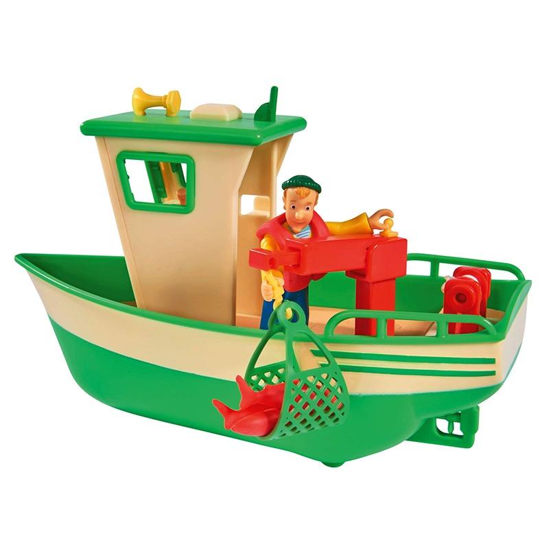 Simba Sam Charlies Fishing Boat and Figurine