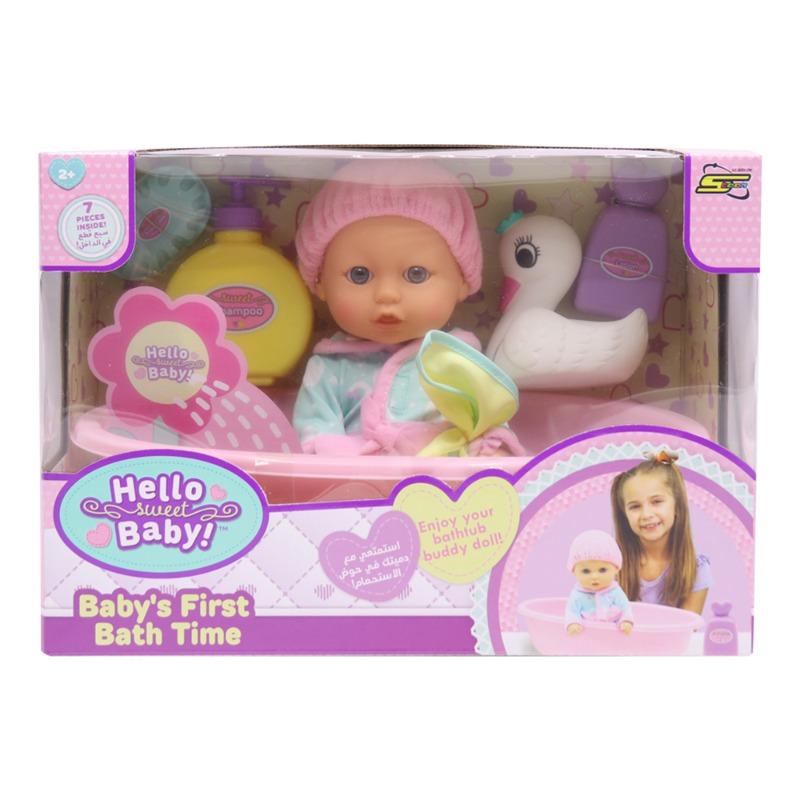 Hello Sweet Baby Baby's First Bath Time Doll 10 Inch