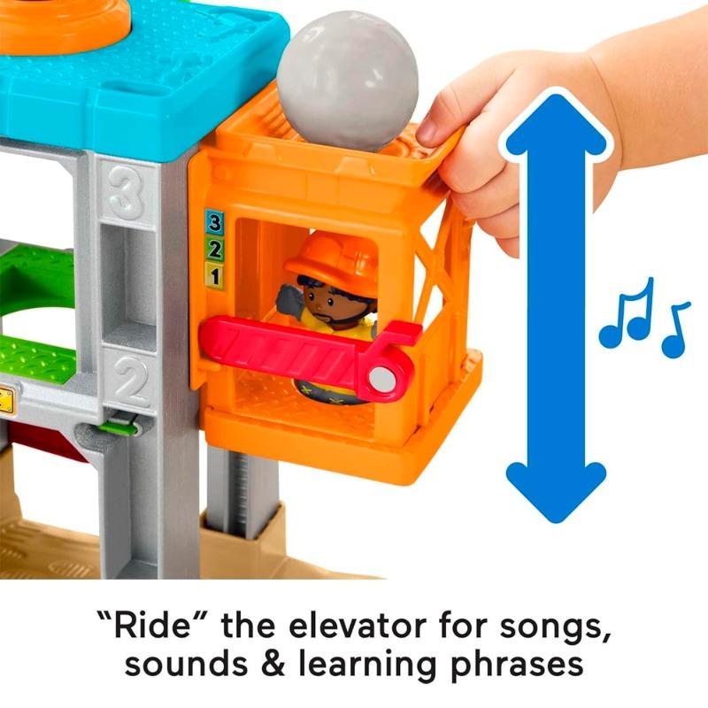 فيشر برايس - ليتل بيبول مجموعة لعب موقع البناء مع رافعة