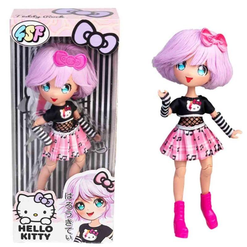 دمية هيلو كيتي الرسمية - إصدار المانجا بالأزرق والوردي