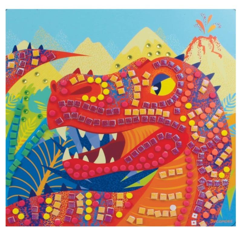 Sycomore Stick & Fun 5 Mosaics Dinosaurs