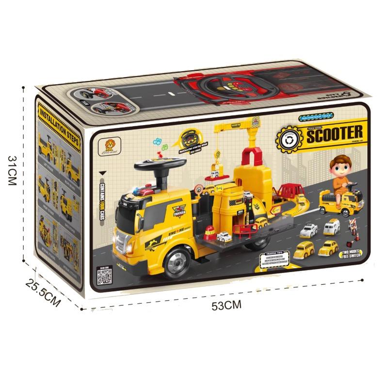 Engineering Construction Vehicle Ride-On Vehicle - Yellow