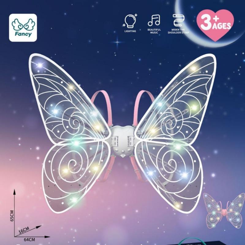 زي أجنحة فيري مع الضوء والصوت