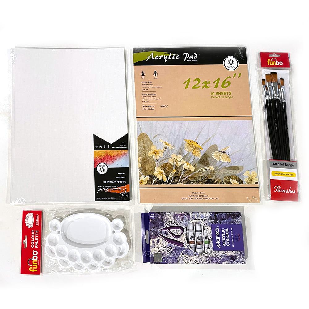 كوندا - صندوق لوح الفن والتلوين مع الأدوات