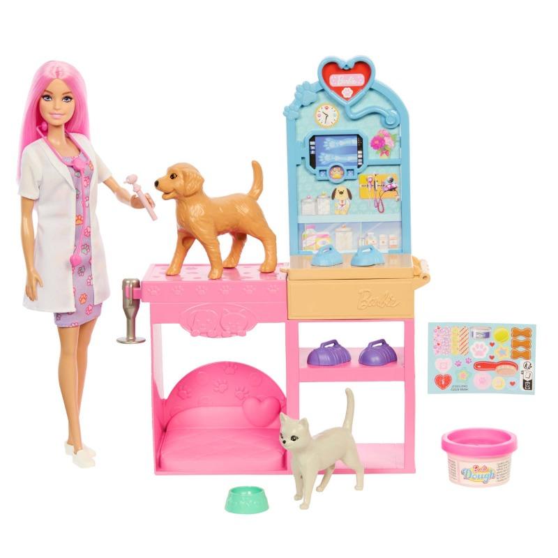 Barbie Fast Cast Veterinarian Clinic Playset.