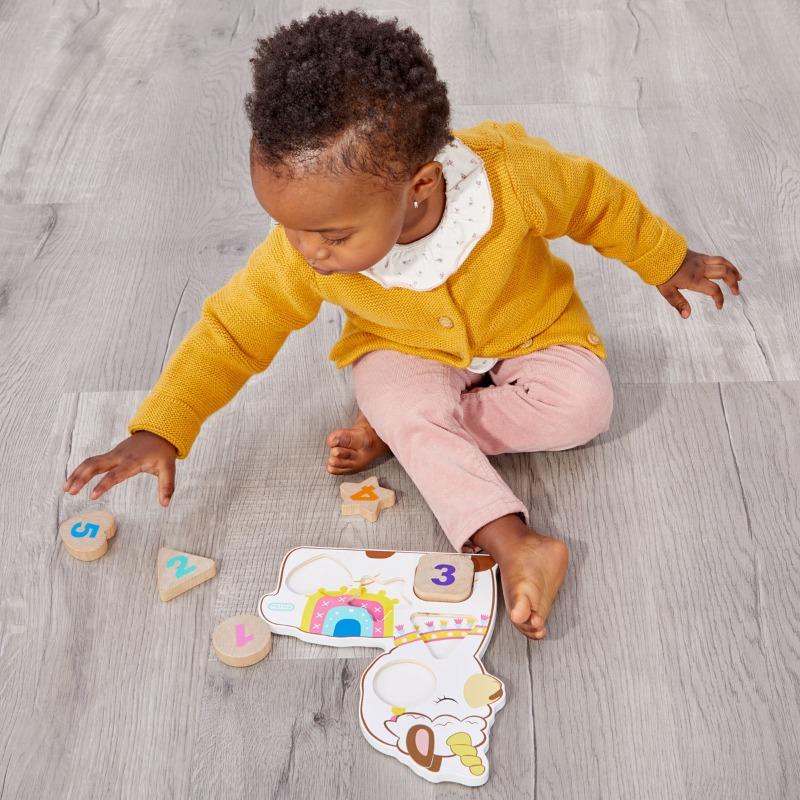 Little Tikes Wooden Critters Number Puzzle - Llama Corn