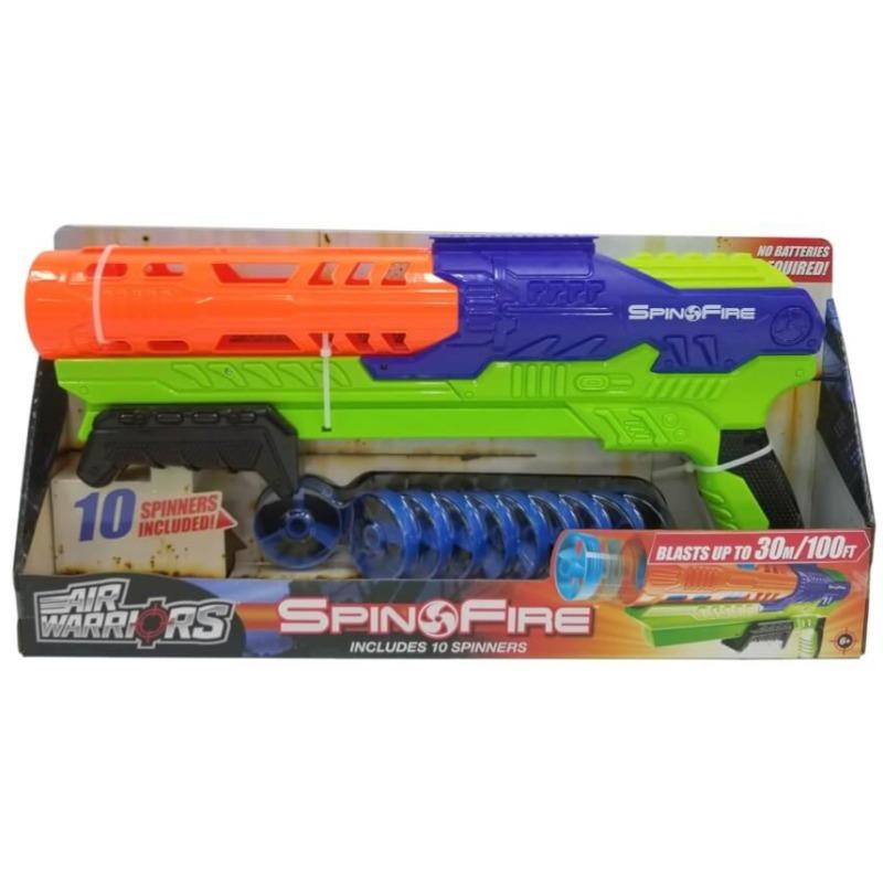 Air Warriors Spin Fire Blaster with 10 Spinners