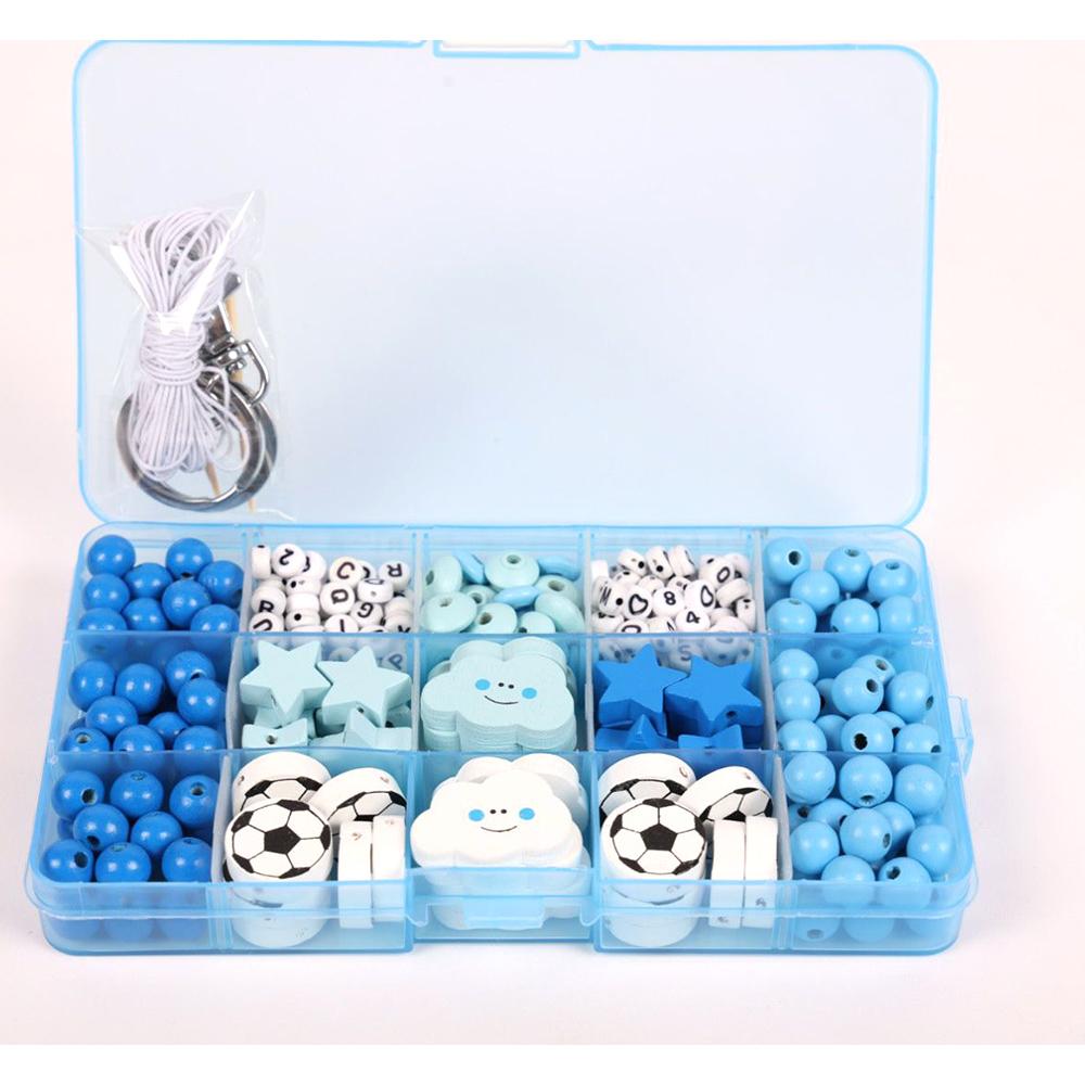 توينسكو - مجموعة صناعة ميداليات وأساور الخرز - لون أزرق