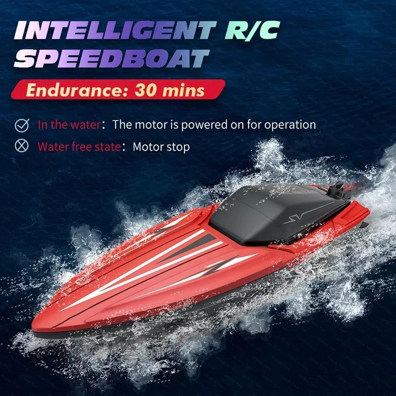 RC High Speed Racing Boat - Red