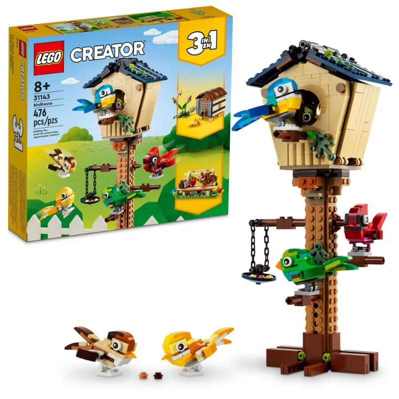 LEGO Creator 3in1 Birdhouse Building Toy Set - 476 Pcs 31143