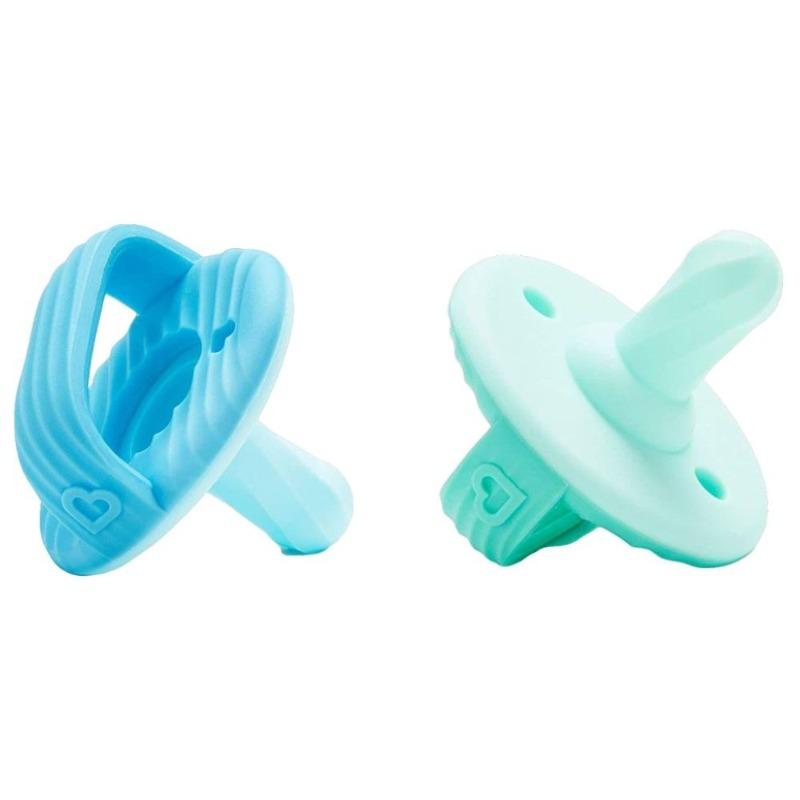 Munchkin - Sili Soothe & Teether Pack Of 2 - Blue and Green