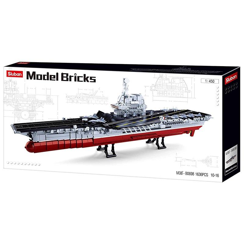 Sluban Modern Aircraft Carrier Navy Boat