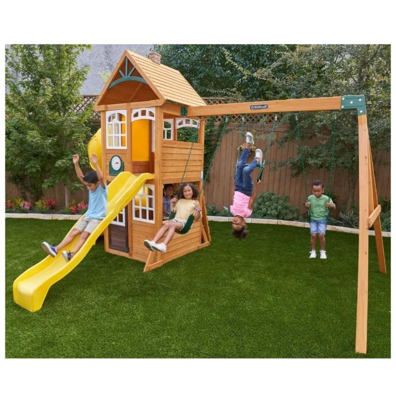 KidKraft Castlewood Wooden Swing Playset