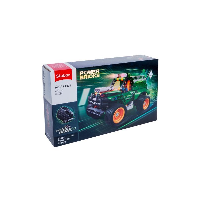 POWER BRICKS SUV Pull Back Building Set 210 pcs