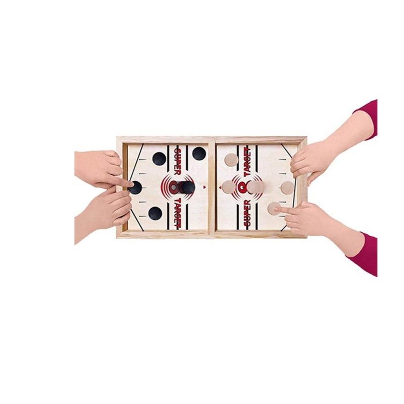 Wooden Hockey Sling Game