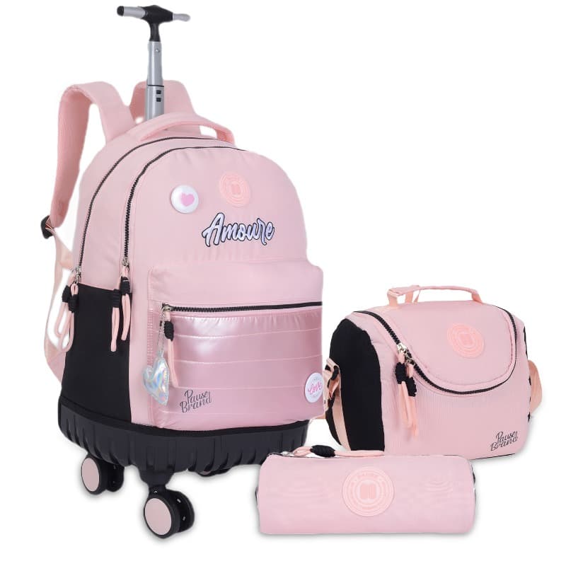 Trolly Bag 18 Inch Pause Amore With Pencile Case & Lunch Bag