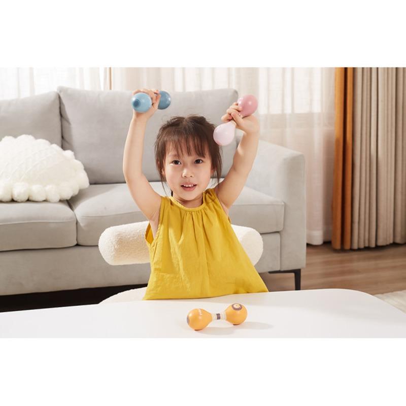 VIGA PolarB Children's Wooden Maracas - Blue