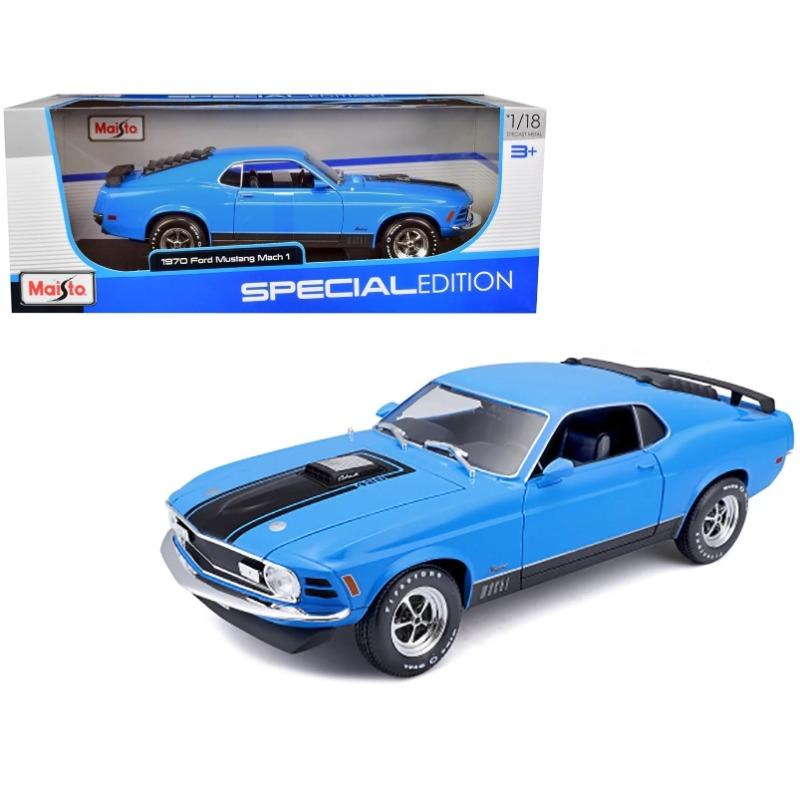 مايستو - سيارة 1970 فورد موستانج ماخ 1 لون أزرق