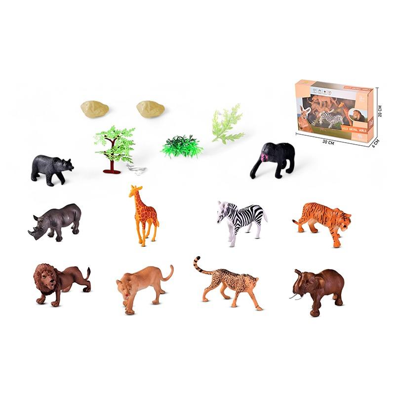 Safari Animals Figures Toys 12 Pcs