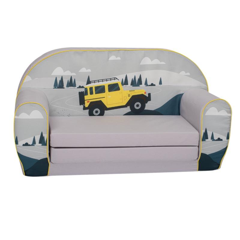 Delsit Double Sofa - Yellow Jeep