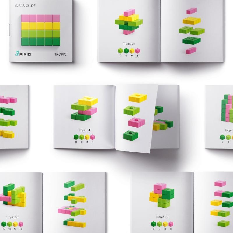PIXIO Tropic - 60 Magnetic Blocks