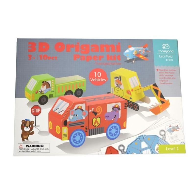 توكي لاند - لعبة ورق اوريغامي ثلاثي الأبعاد بتصميم المركبات