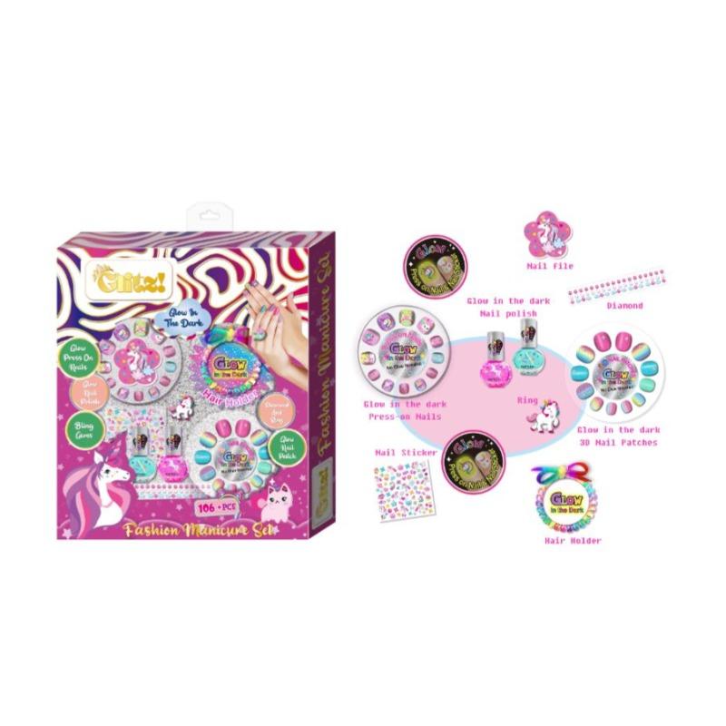 Glitz Scented Fashion Manicure Suite - Glow In The Dark
