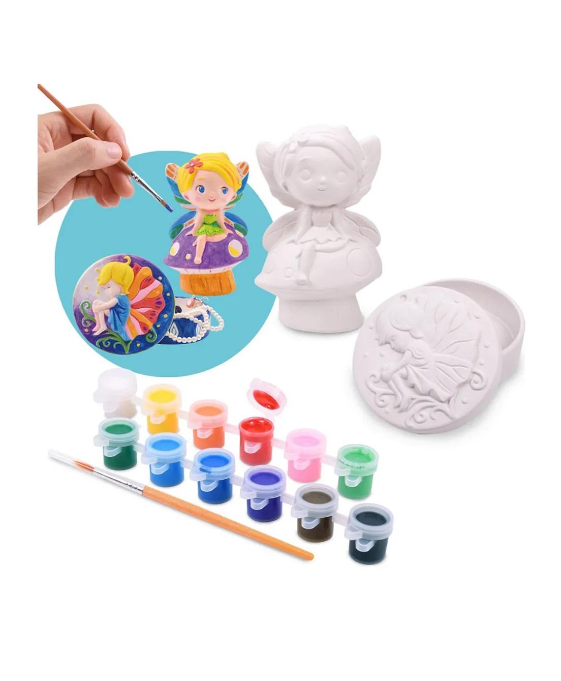 PlayGo Paint Your Own Fairy And Jewellery Box Set