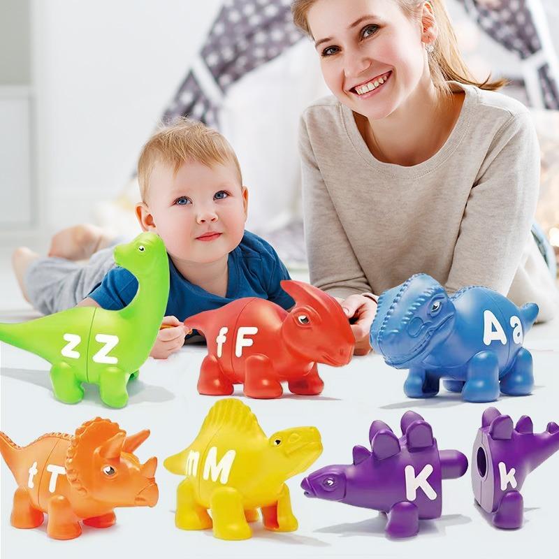 لعبة مطابقة الحروف - ديناصورات