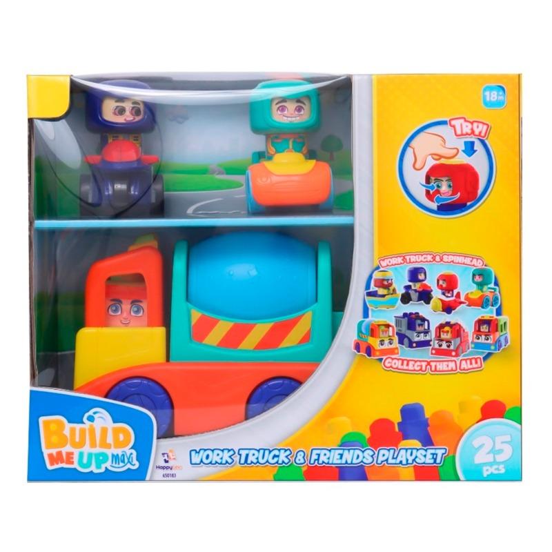 Build Me Up Maxi Work Truck And Friends Playset