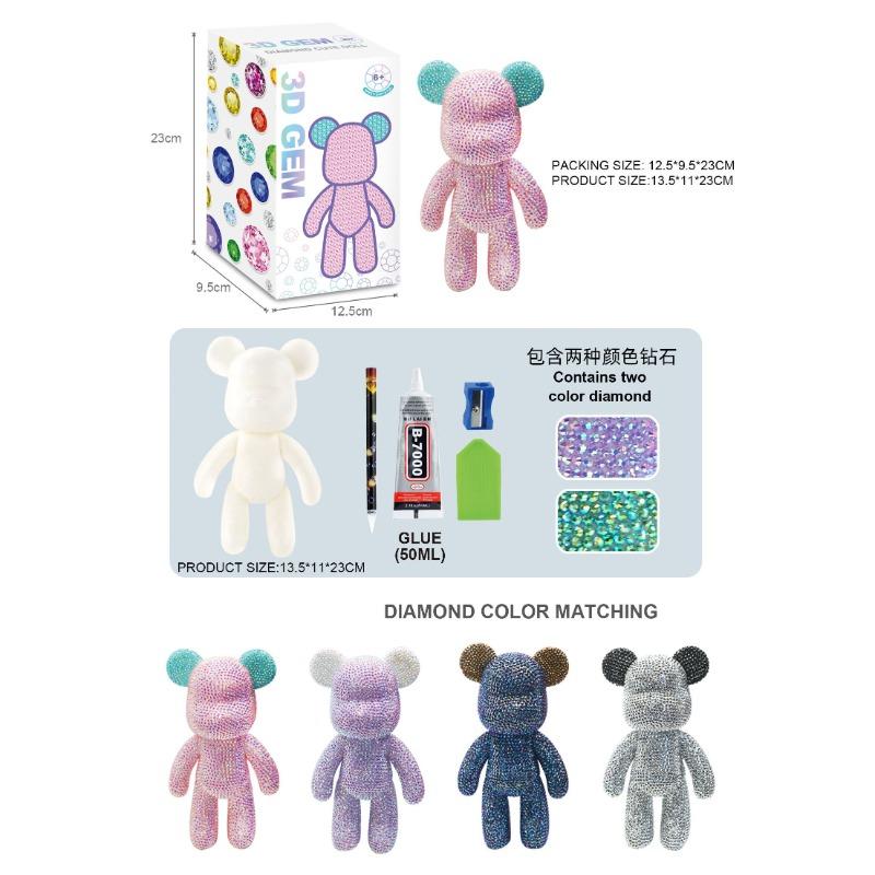 3D Gem Diamond Color Matching Bear