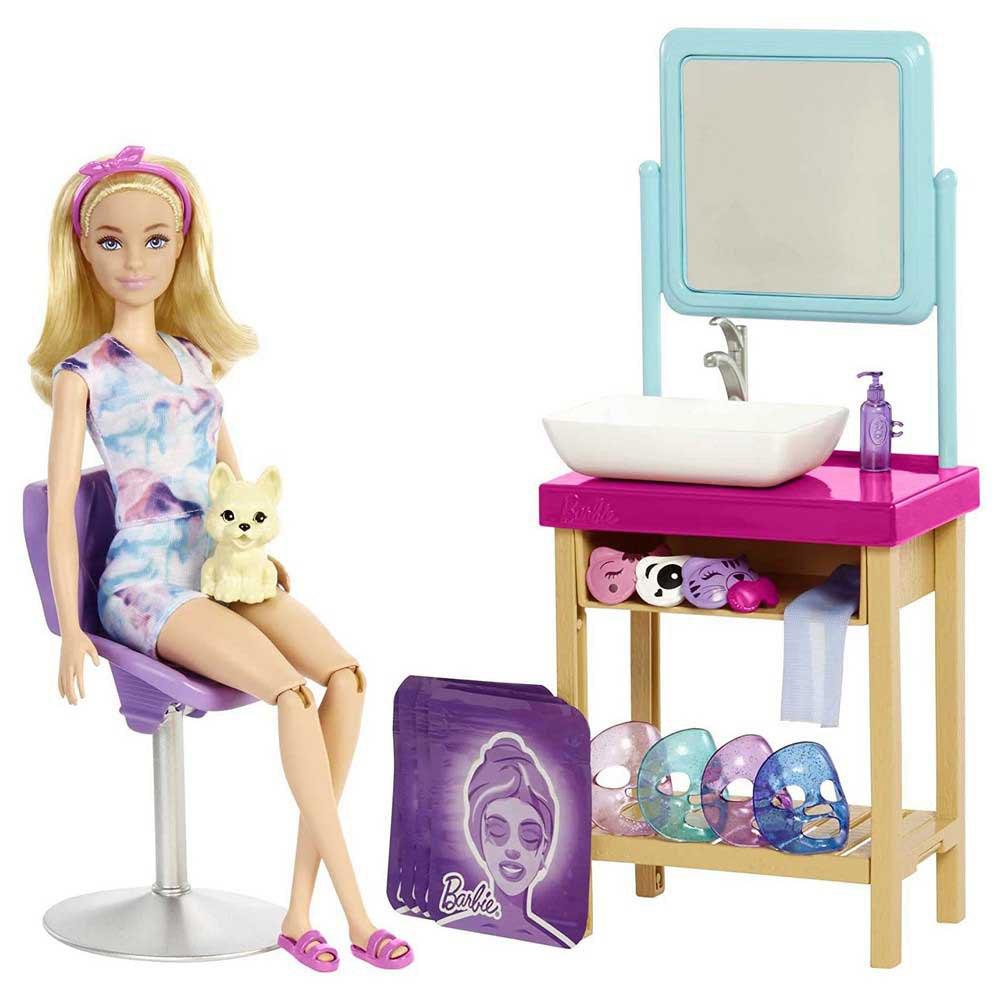 Barbie Sparkle Mask Spa Day Playset Doll And Accessories