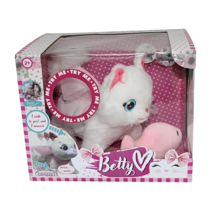 Bambolina Plush Betty Crawling Cat Size 24Cm