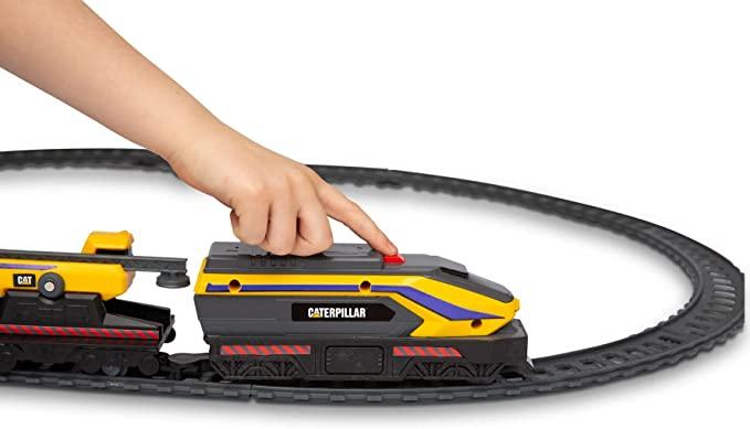 CAT Little Machines Power Tracks Train Set