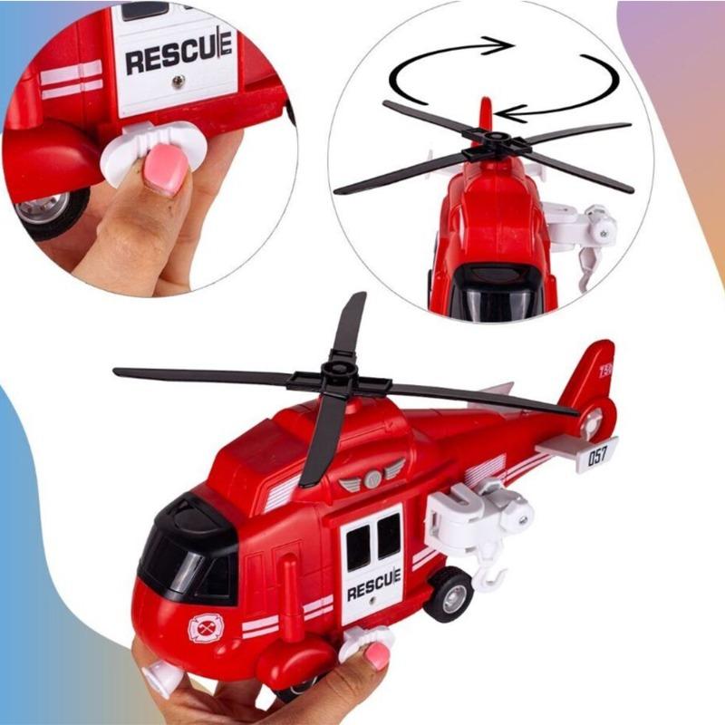 Wenyi Toys Friction Fire & Rescue Helicopter